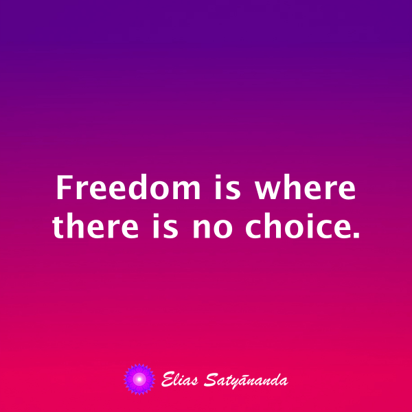 Freedom of Choice?